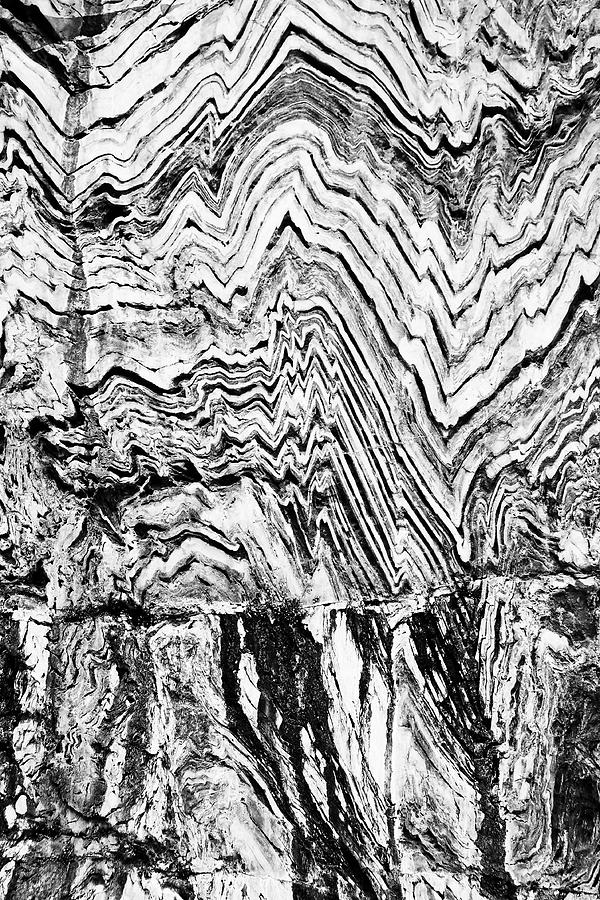 Pressure Waves -- Folded Metamorphic Rock in Kings Canyon National Park, California Photograph by Darin Volpe