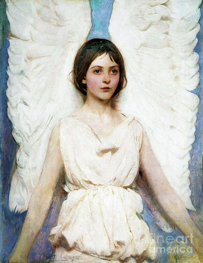beautiful angel painting