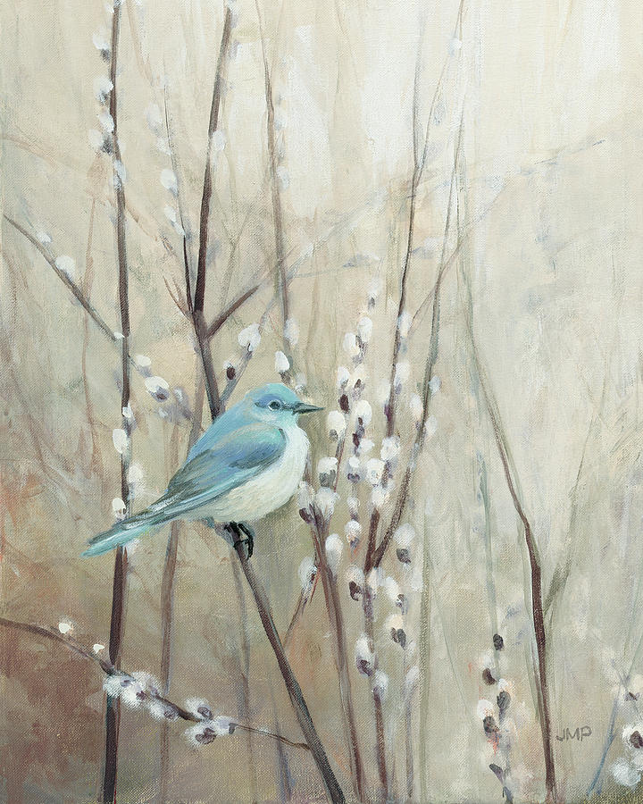 Animal Painting - Pretty Birds Neutral Iv Crop by Julia Purinton