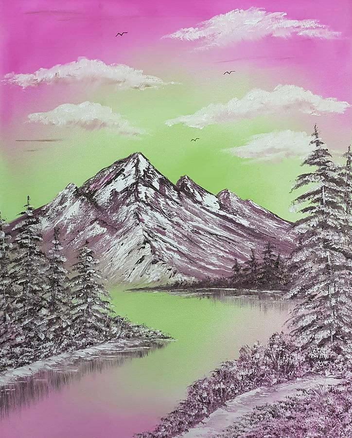 Pretty Cool Winter In Pink Painting