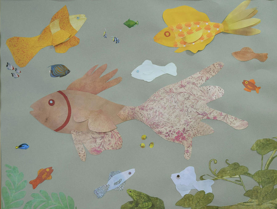 Fish Mixed Media - Pretty in Pink by Charla Van Vlack Fish Mixed Media - Pretty in Pink by Charla Van Vlack