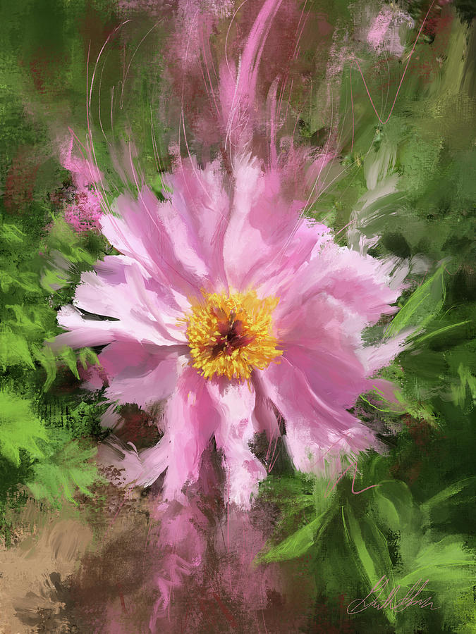 Iris Digital Art - Pretty in Pink by Garth Glazier