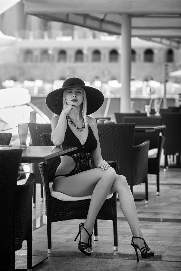 Pretty Lady In Black... Photograph by Andrii Kazun