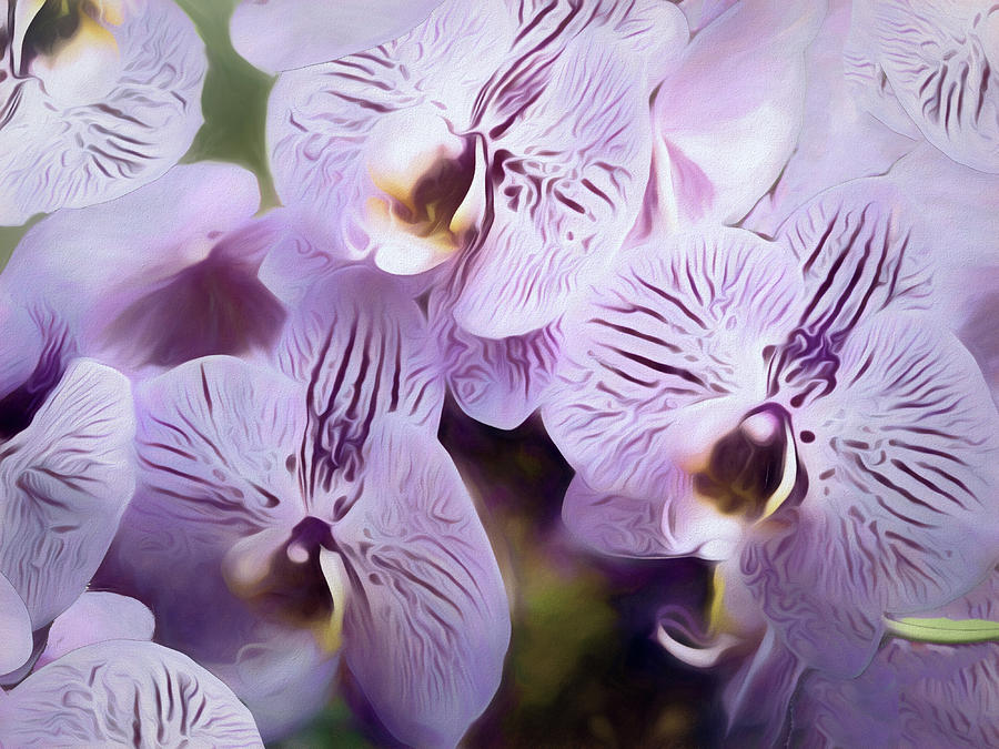  Pretty Purple Petals Abstracted 8 Mixed Media by Lynda Lehmann