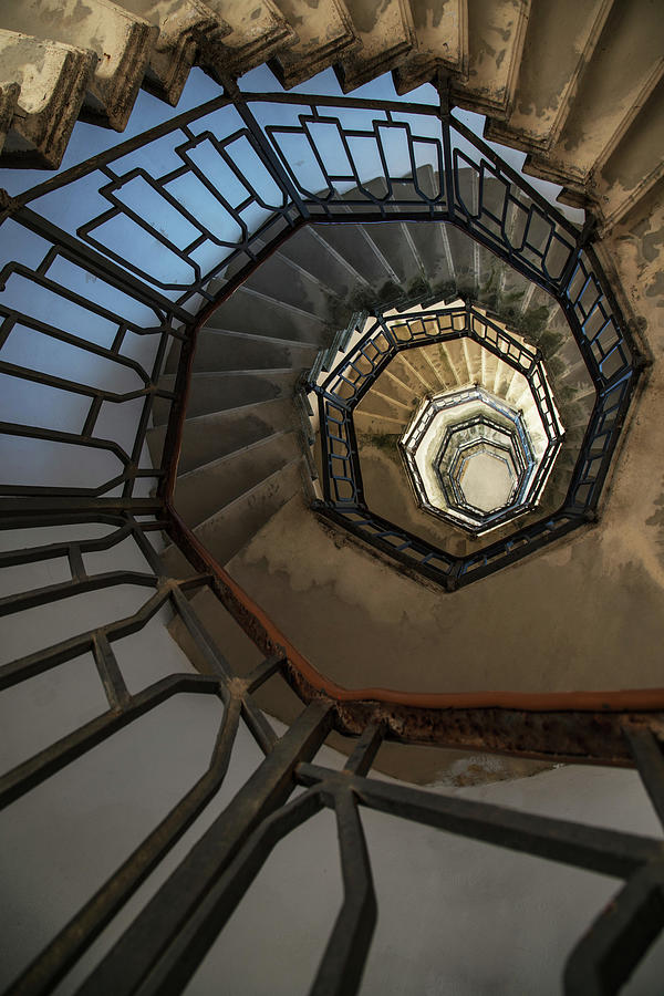 Pretty spiral staircase Photograph by Jaroslaw Blaminsky