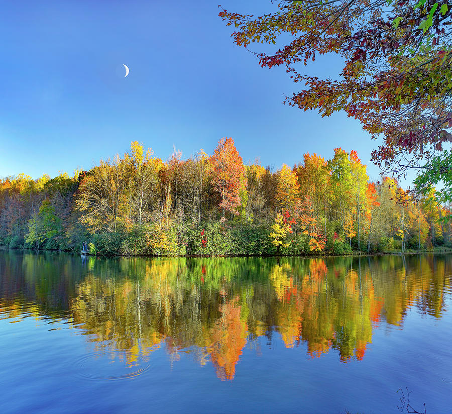 Price Lake Autumn Reflections Photograph by Tim Fitzharris
