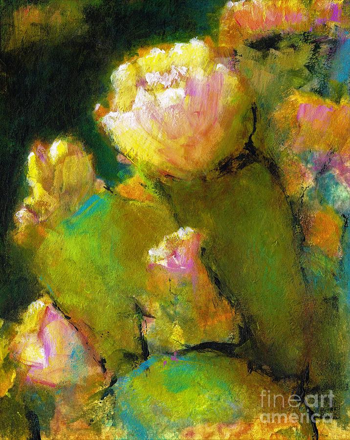 Prickly Pear Time Painting by Frances Marino