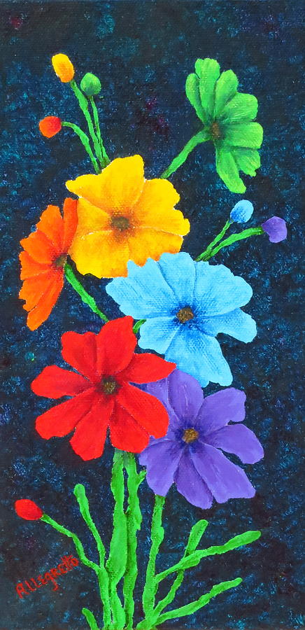 Pride Bouquet Painting by Pamela Allegretto