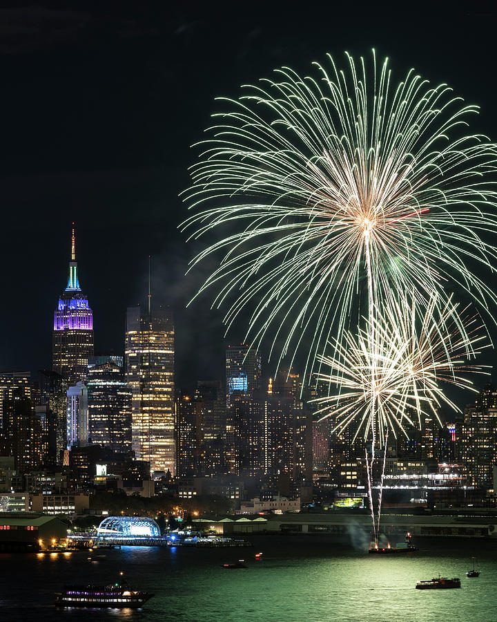 NYC Pride Fireworks Photograph by Zawhaus Photography Fine Art America