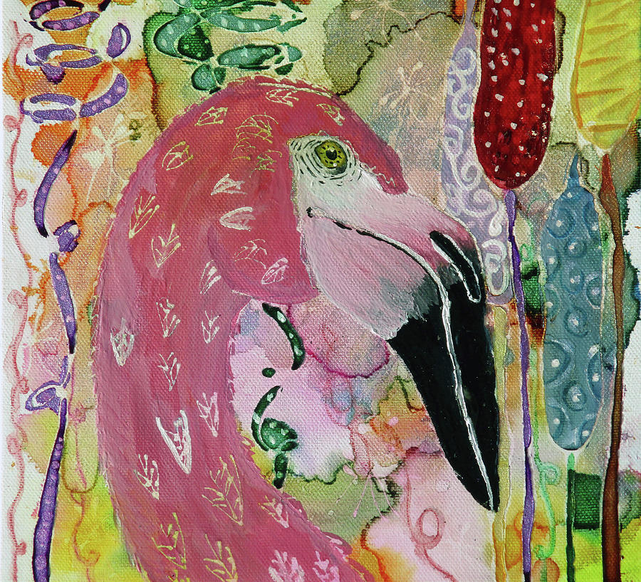 Flamingo Painting - Pride by Lauren Moss