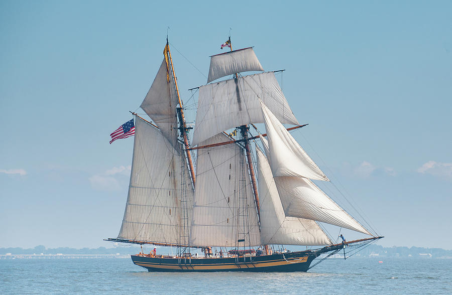 Pride of Baltimore Beating to Windward Photograph by Mark Duehmig