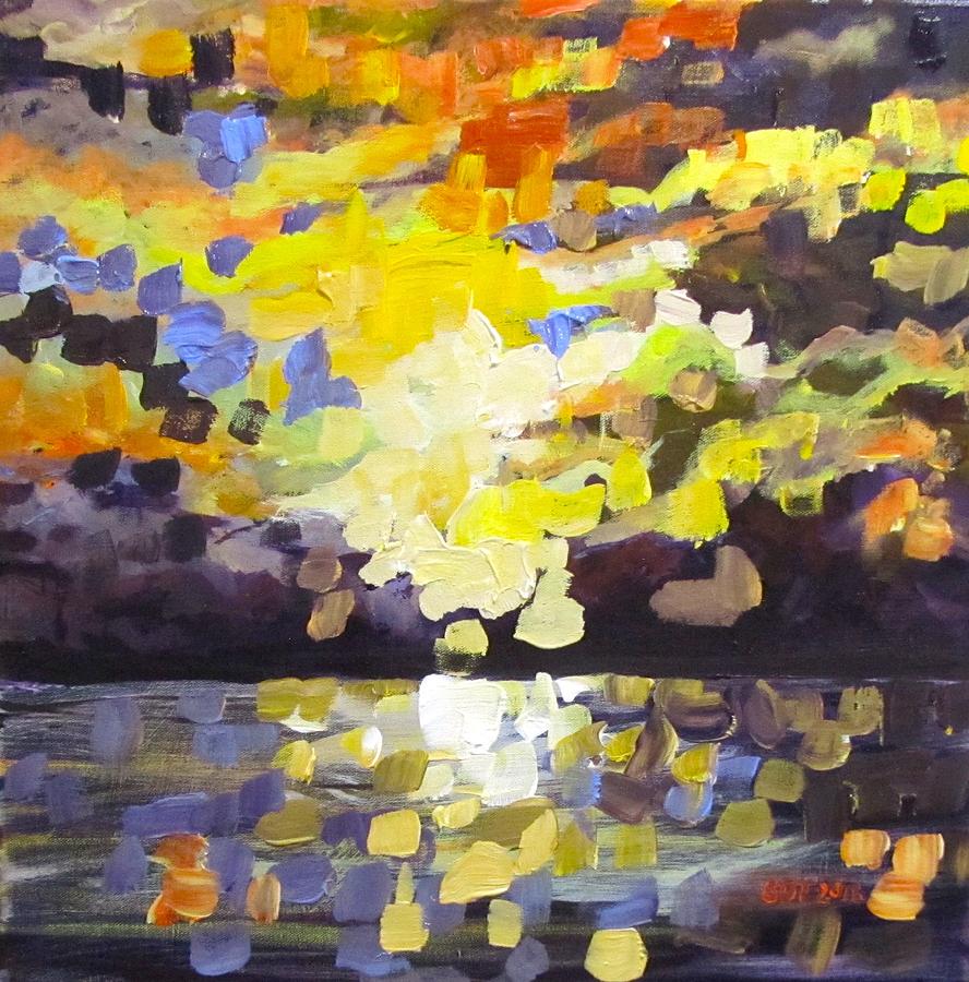 Primarily Yellow sky Painting by Barbara OToole