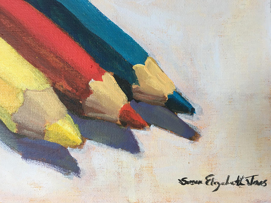 Primary Colors Painting by Susan Elizabeth Jones