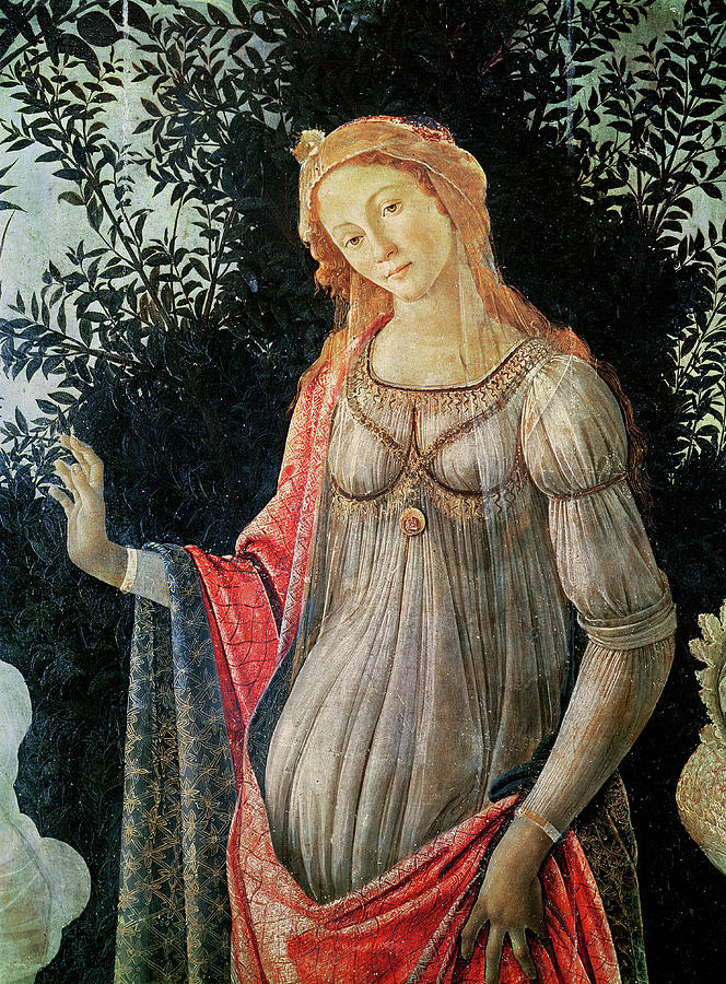 Primavera, Detail Of Venus By Botticelli Painting by Sandro Botticelli