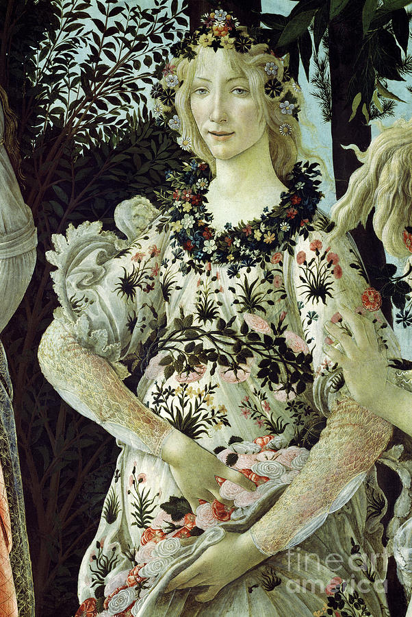 Primavera, Detail Painting by Sandro Botticelli