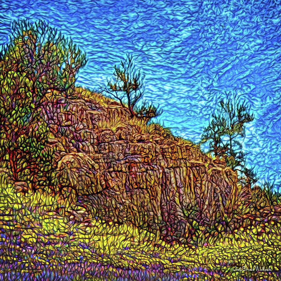 Primeval Red Cliffs Digital Art by Joel Bruce Wallach