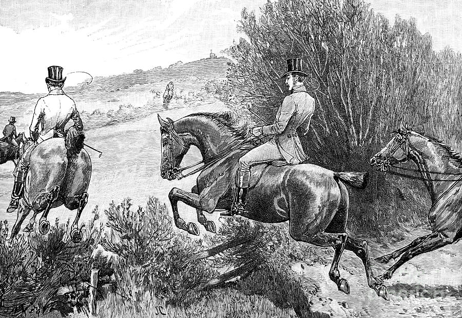 Prince Albert Hunting Near Belvoir Drawing by Print Collector