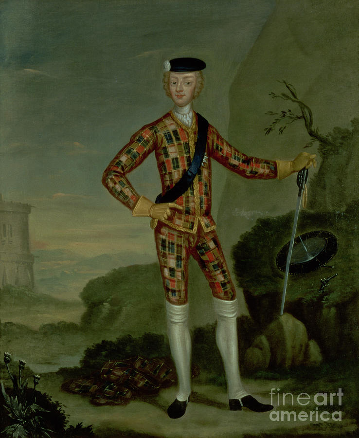 Prince Charles Edward Painting by Italian School