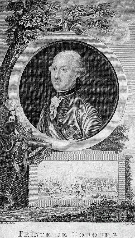 Prince Coburg, Famous German General Drawing by Print Collector