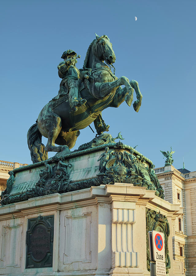 Prince Eugene Equestrian Statue, Heldenplatz, 1st District, Inner City, Vienna, Austria Photograph by Rainer Mirau