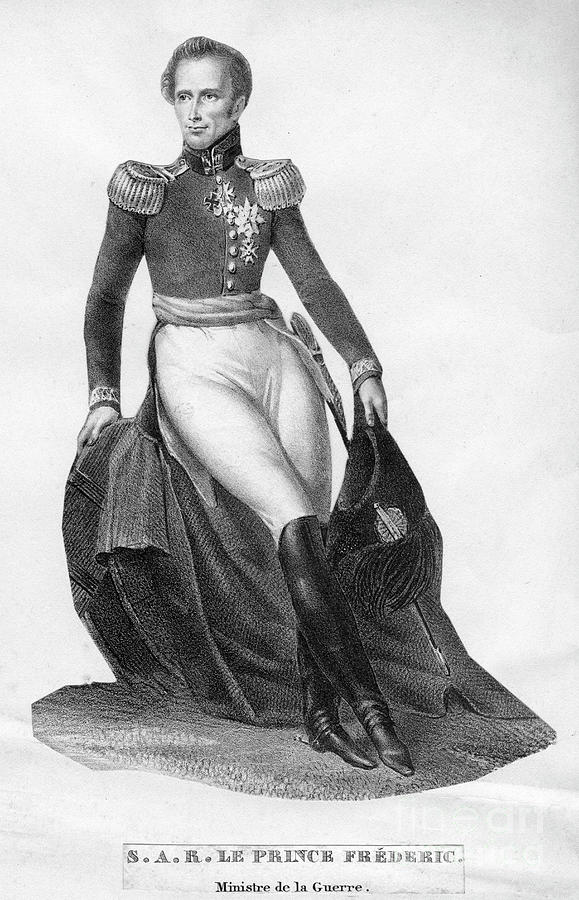 Prince Frederic, Minister Of War, C19th Drawing by Print Collector