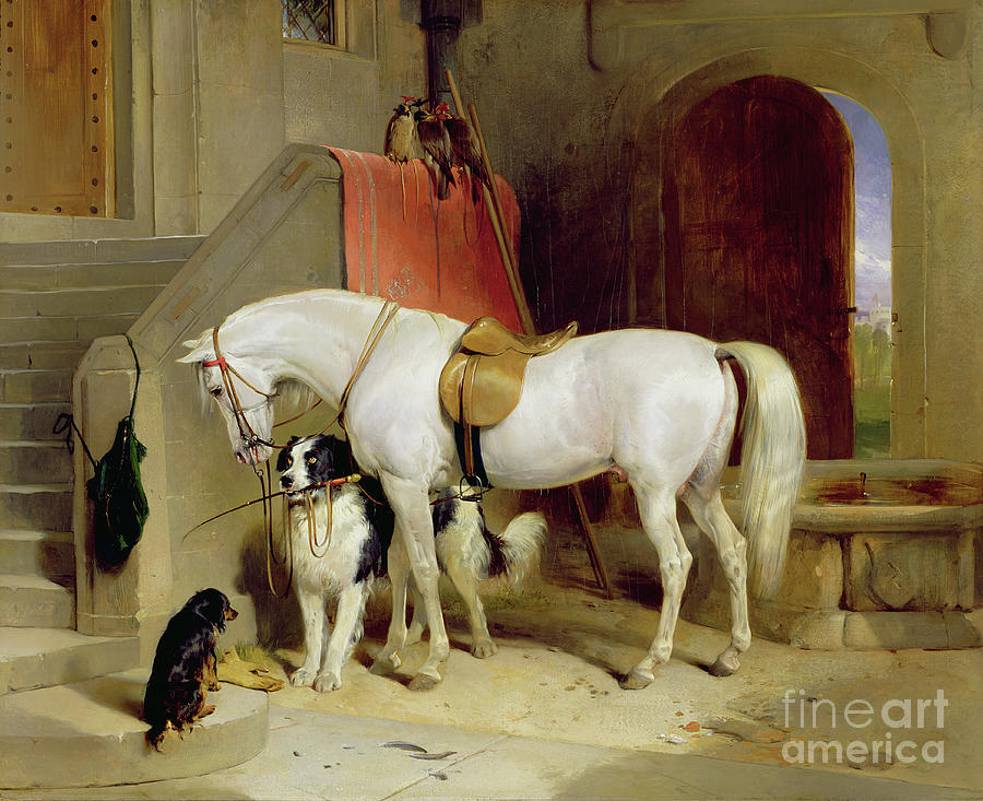 Prince Georges Favourites Painting by Edwin Landseer
