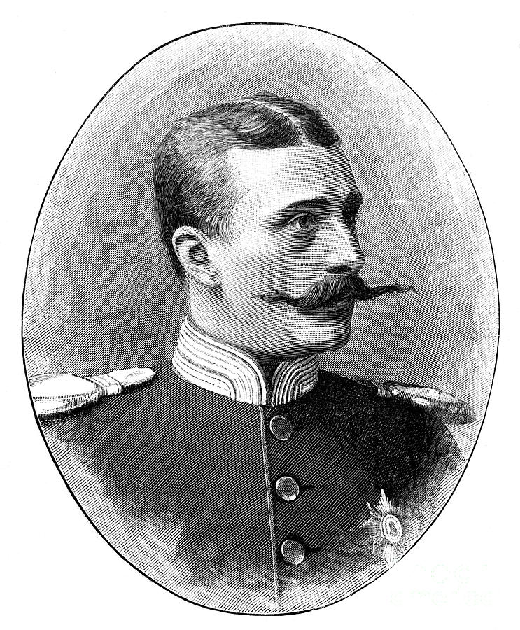 Prince Henry Of Battenberg, 1900.artist Drawing by Print Collector
