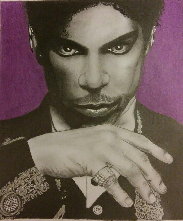 Prince Drawing by Joan Gray