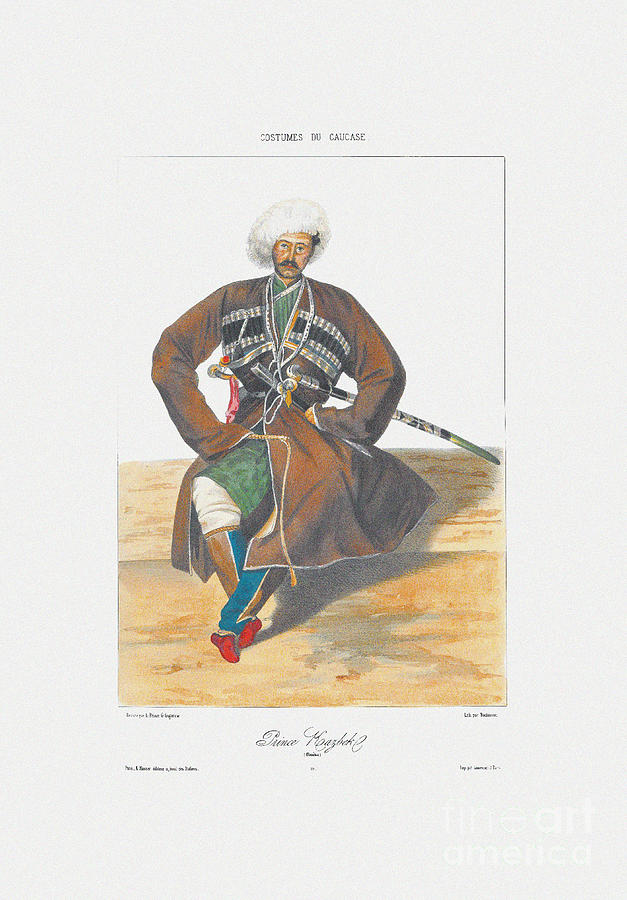 Prince Kazbek Of Ossetia From Scenes Drawing by Heritage Images