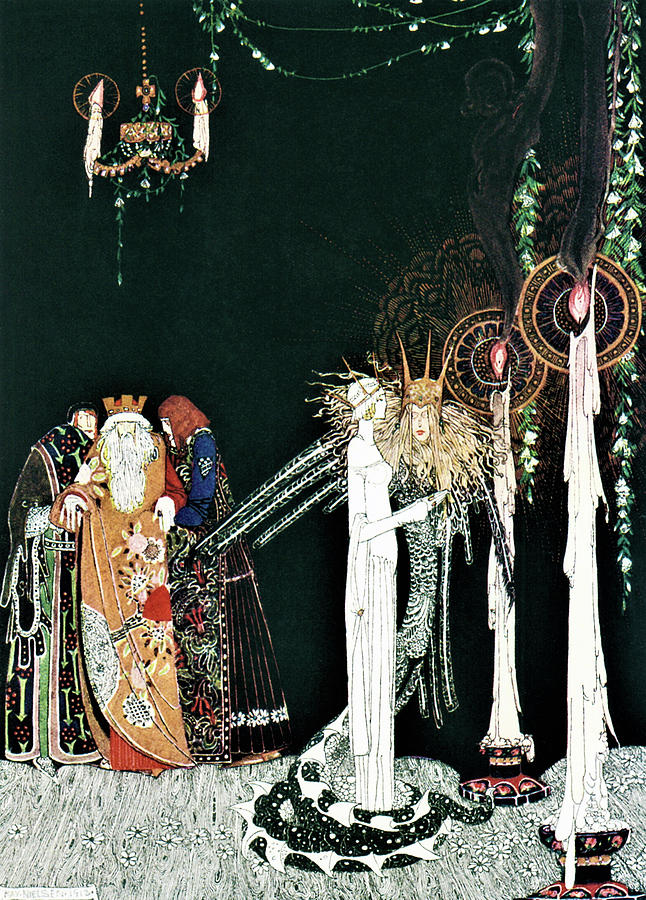 Romance Painting - Prince Of Snake - Digital Remastered Edition by Kay Nielsen Romance Painting - Prince Of Snake - Digital Remastered Edition by Kay Nielsen