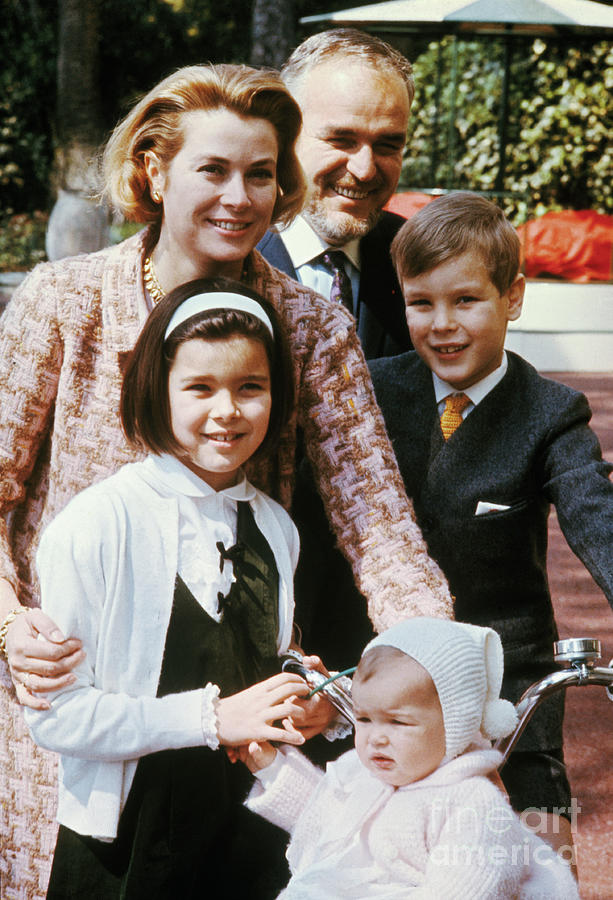 Prince Rainier And His Family Photograph by Bettmann