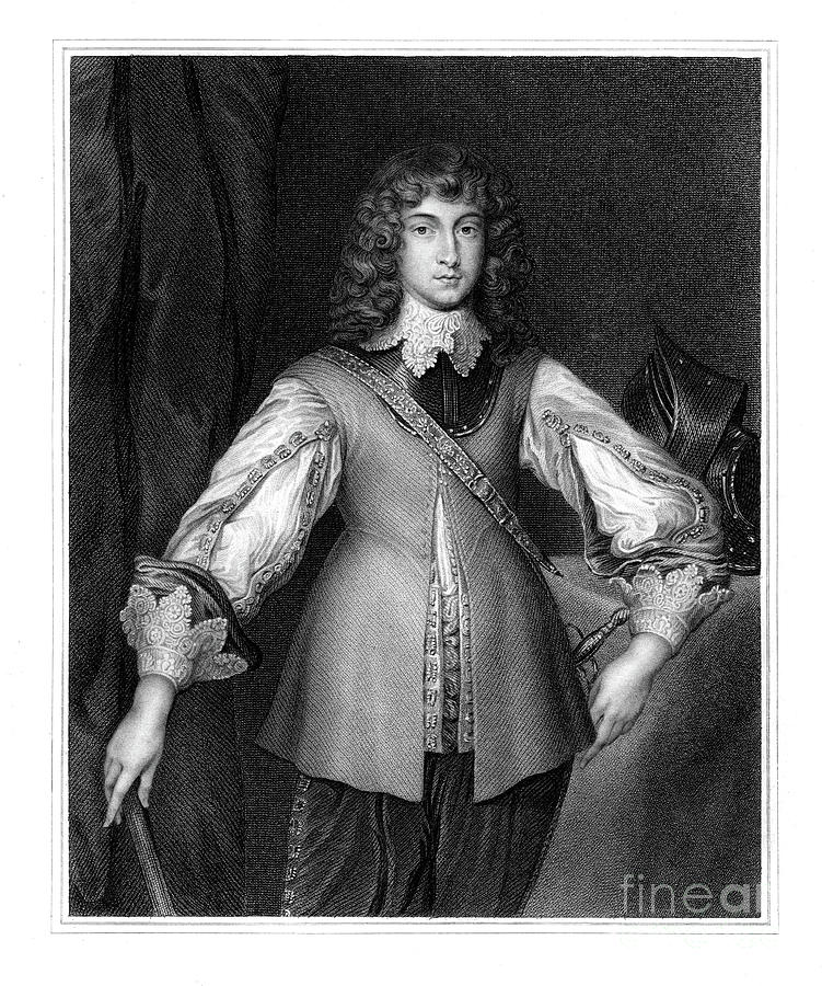 Prince Rupert, Royalist Cavalry Drawing by Print Collector