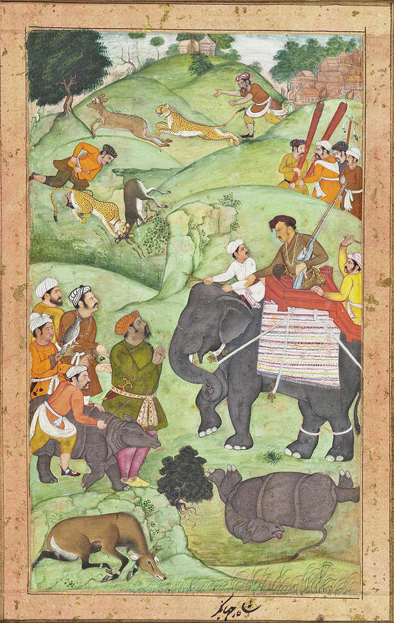 Prince Salim at a Hunt Painting by Unknown
