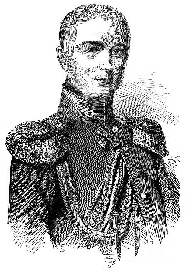 Prince Woronzow, Russian General Drawing by Print Collector