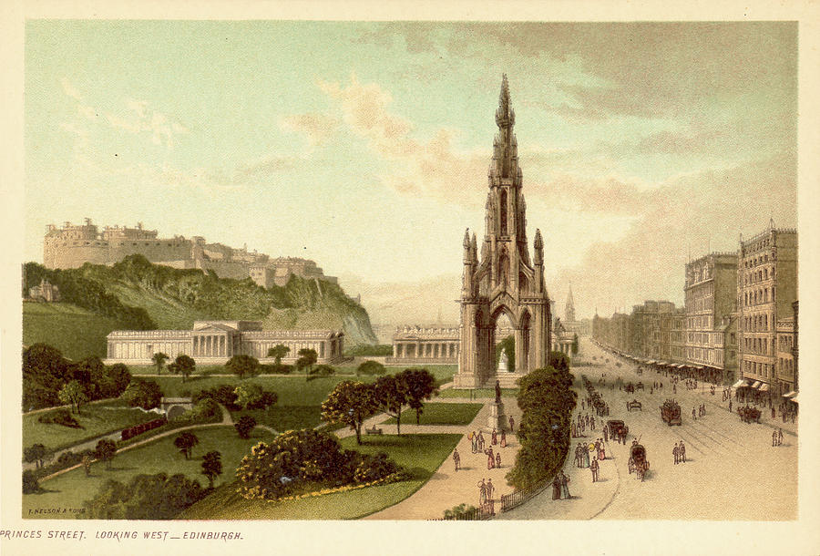 Princes Street In Edinburgh Photograph by Kean Collection