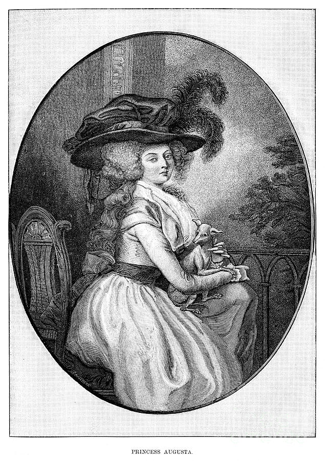 Princess Augusta, Second Daughter Drawing by Print Collector