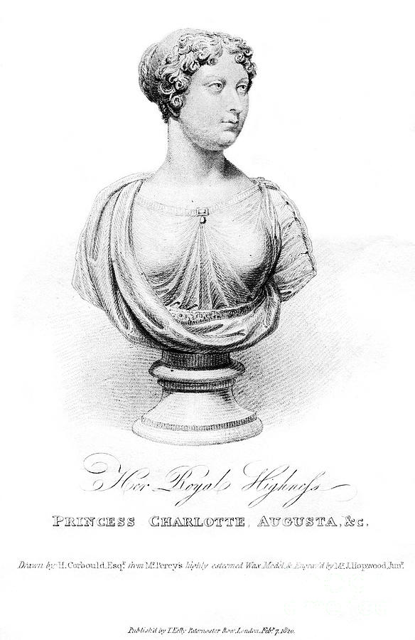 Princess Charlotte Augusta, 1820 Drawing by Print Collector