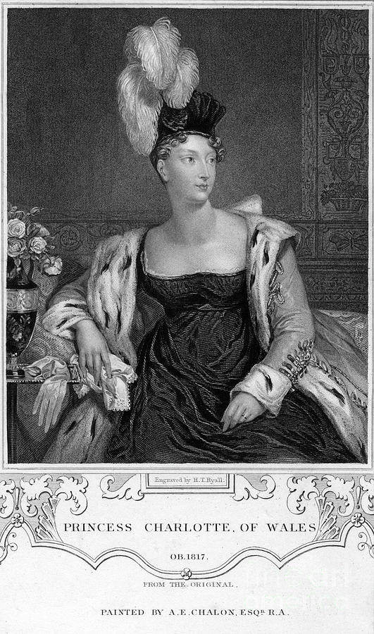 Princess Charlotte Augusta Of Wales Drawing by Print Collector