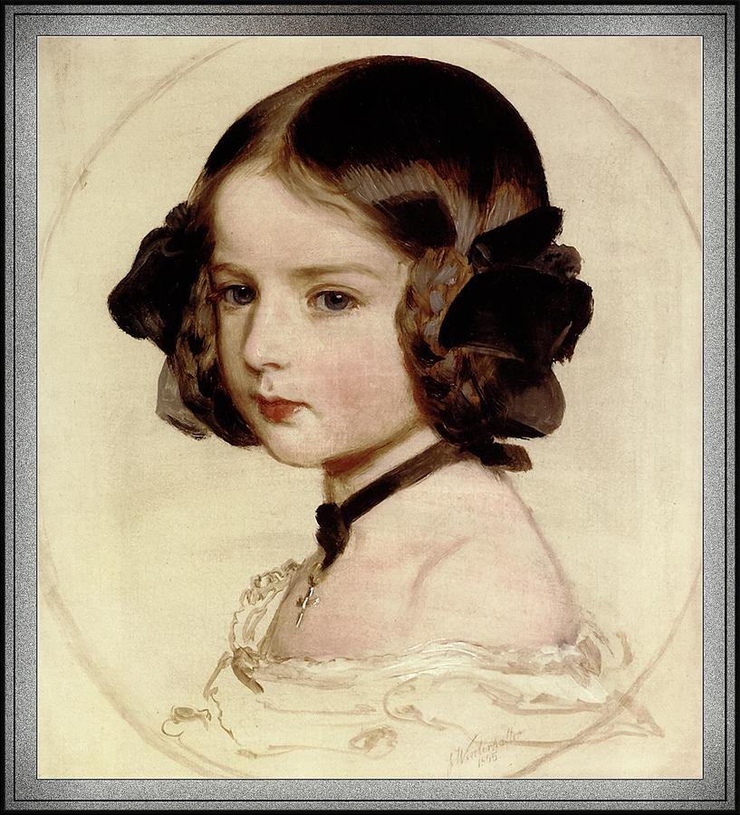 Princess Clothilde von Saxen Coburg by Franz Xaver Winterhalter Painting by Rolando Burbon Princess Clothilde von Saxen Coburg by Franz Xaver Winterhalter Painting by Rolando Burbon