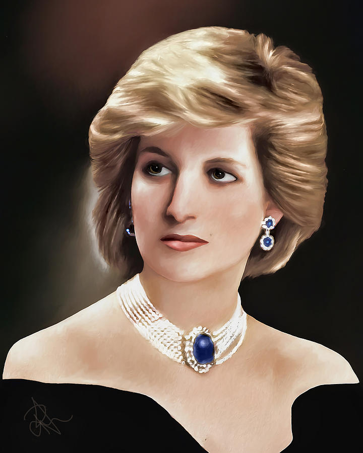 Princess Diana Digital Art by Pennie McCracken