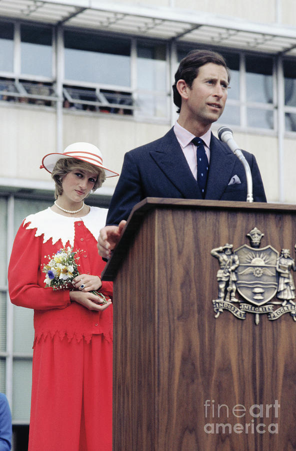 Princess Diana Stands Behind Prince Photograph by Bettmann Princess Diana Stands Behind Prince Photograph by Bettmann