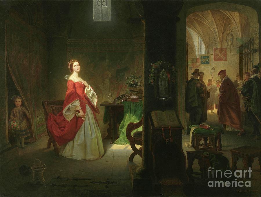 Princess Elizabeth In The Tower, 1860 Painting by Emanuel Gottlieb Leutze