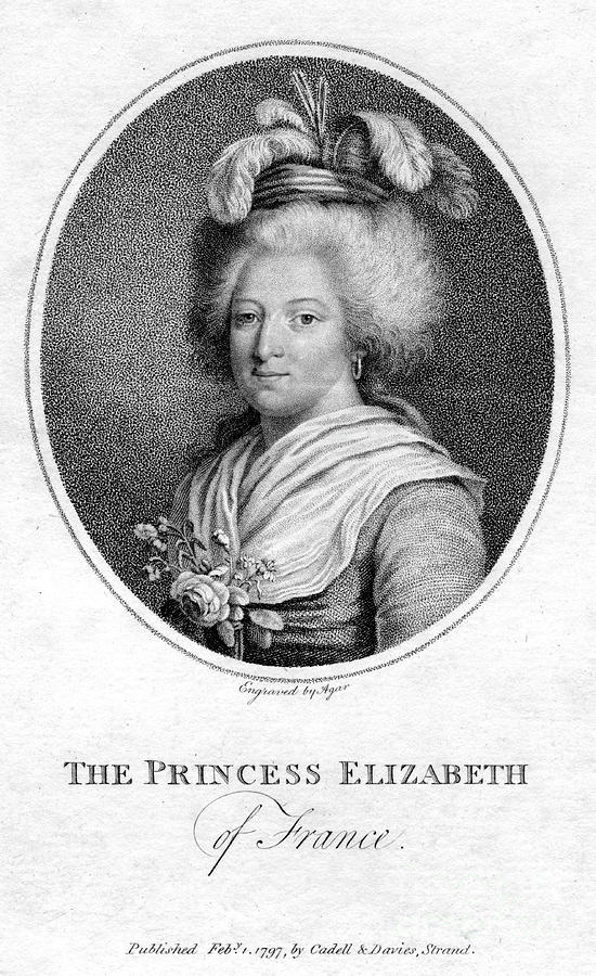 Princess Elizabeth Of France, 1797 Drawing by Print Collector