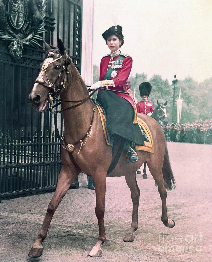 Princess Elizabeth Riding A Horse Photograph by Bettmann
