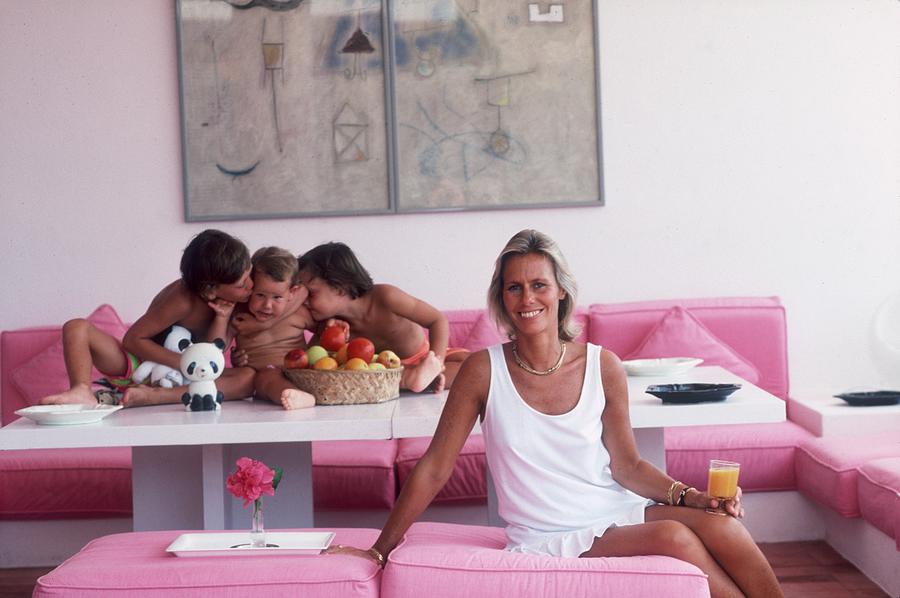 Princess In Pink Photograph by Slim Aarons