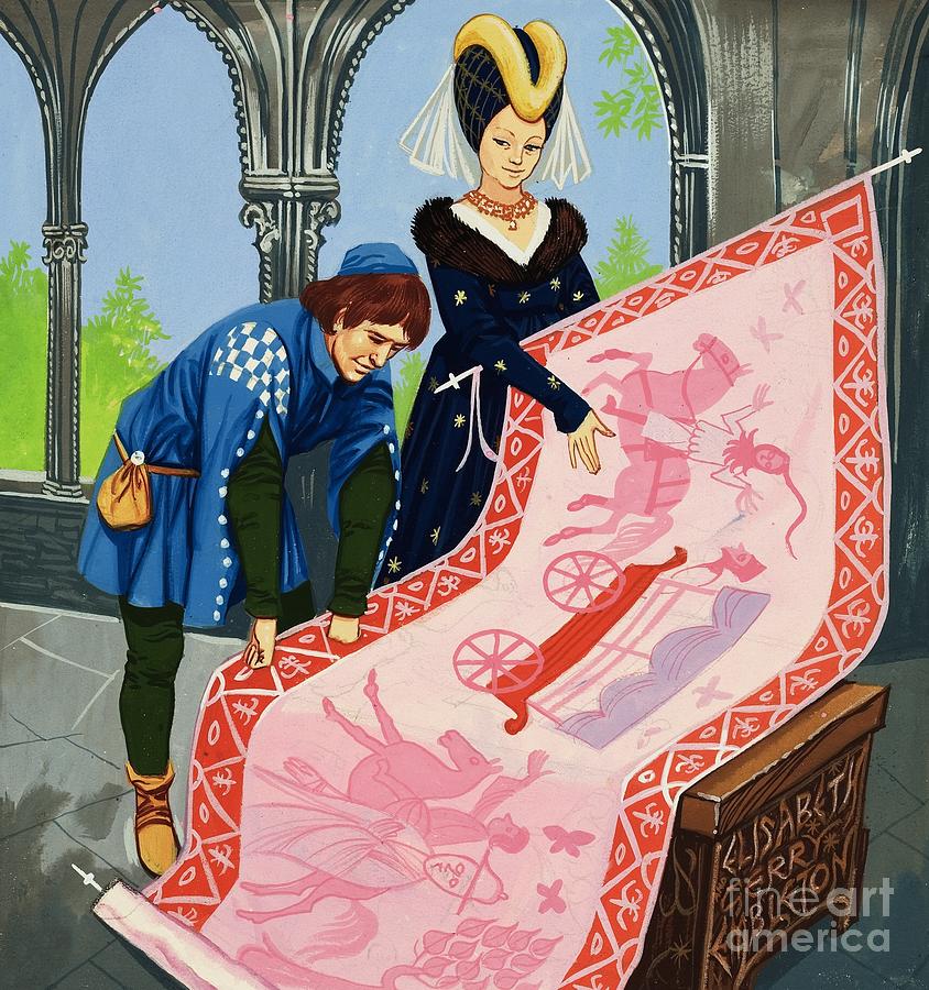 Princess In The Tower Painting by Gerry And Elizabeth Embleton - Pixels