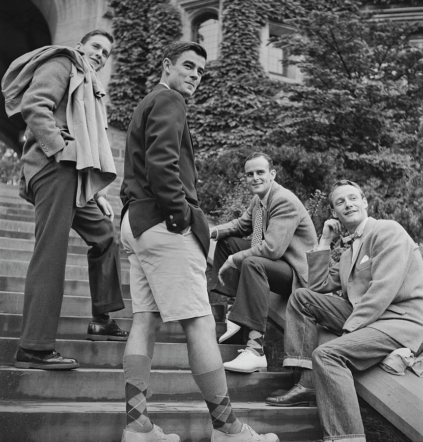 Princeton Men Photograph by Slim Aarons