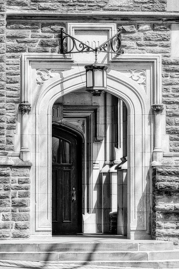 Princeton University 1901 Laughlin Hall BW Photograph by Susan Candelario