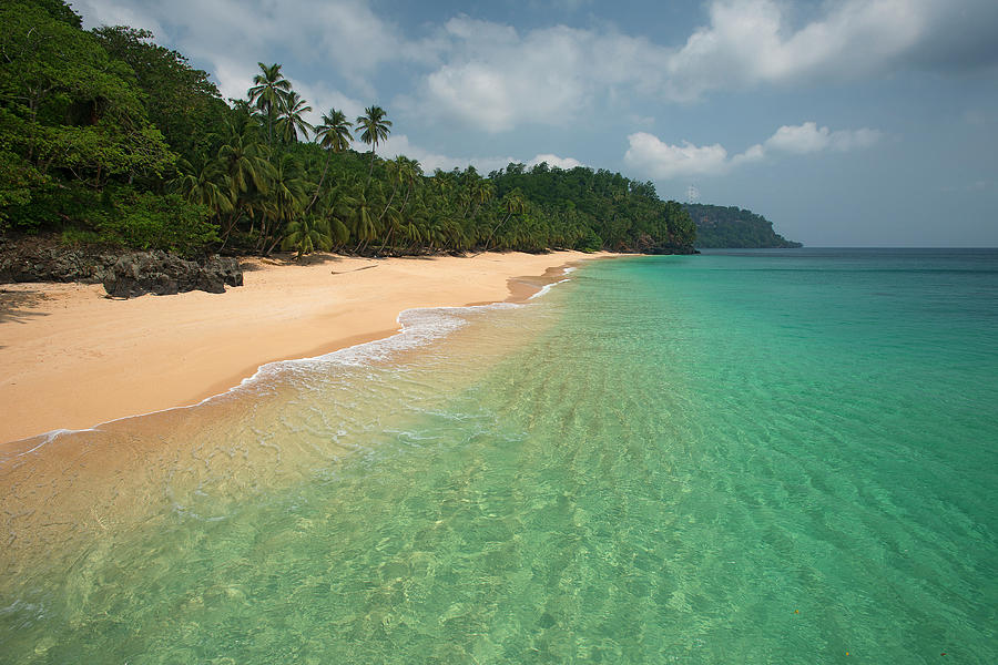 Principe Island Beach, Democratic Of Sao Tome & Principe Photograph by Luis Quinta / Naturepl.com Pixels