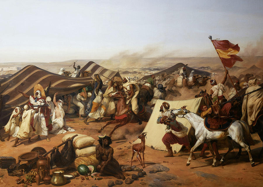 Prise De La Smalah D'Abd-el-Kader Painting By Emile Jean-Horace Vernet